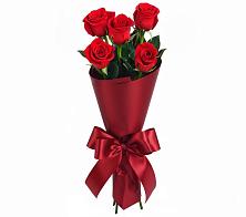 Букет 5 Красных роз Эдлесс Лав в Баксаненке