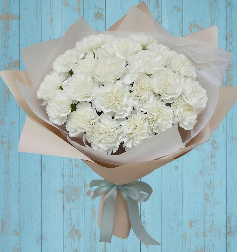 Букет цветов из: Гвоздики в Баксаненке