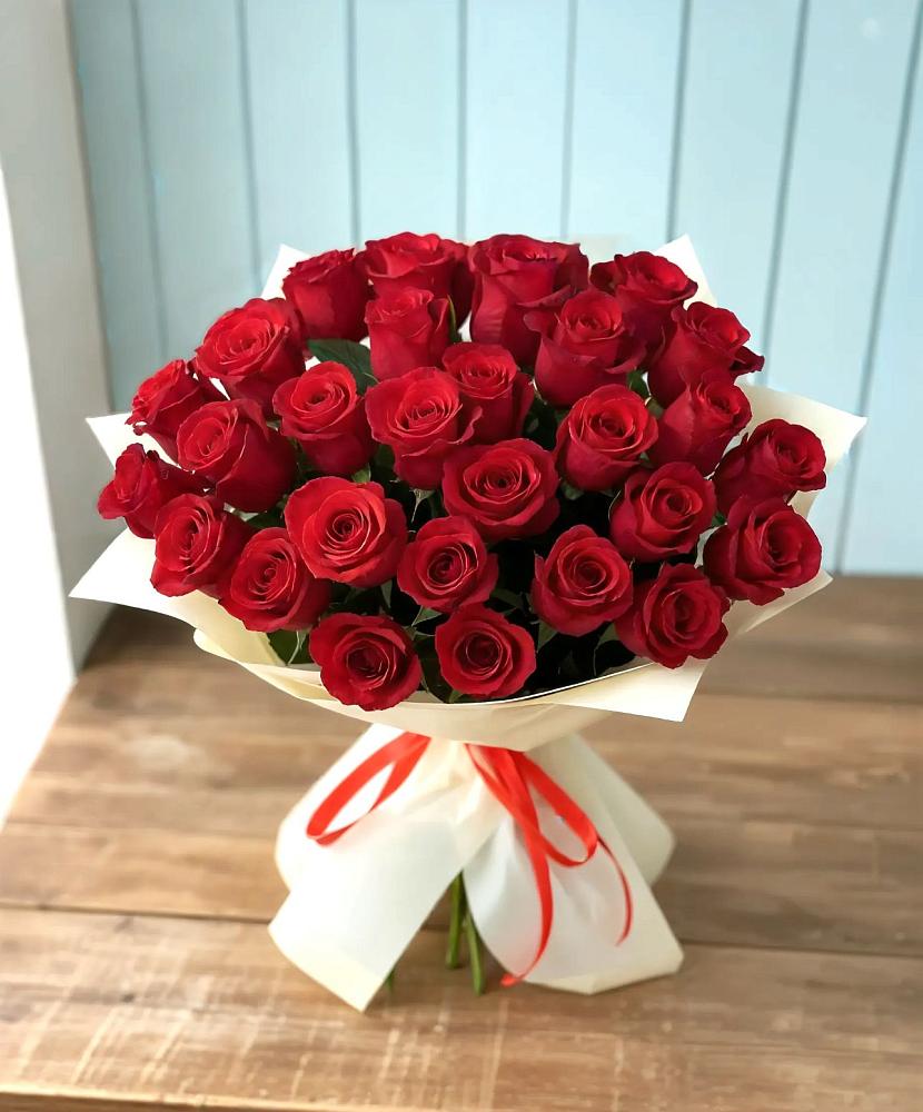 Букет 29 Красных роз в Баксаненке