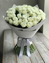 Букет 35 Белых роз в Баксаненке