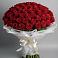 Букет 101 Красная роза Блэк Мэджик в Баксаненке