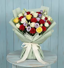 Букет цветов из:  Розы #REPLACE_PRED# Баксаненке