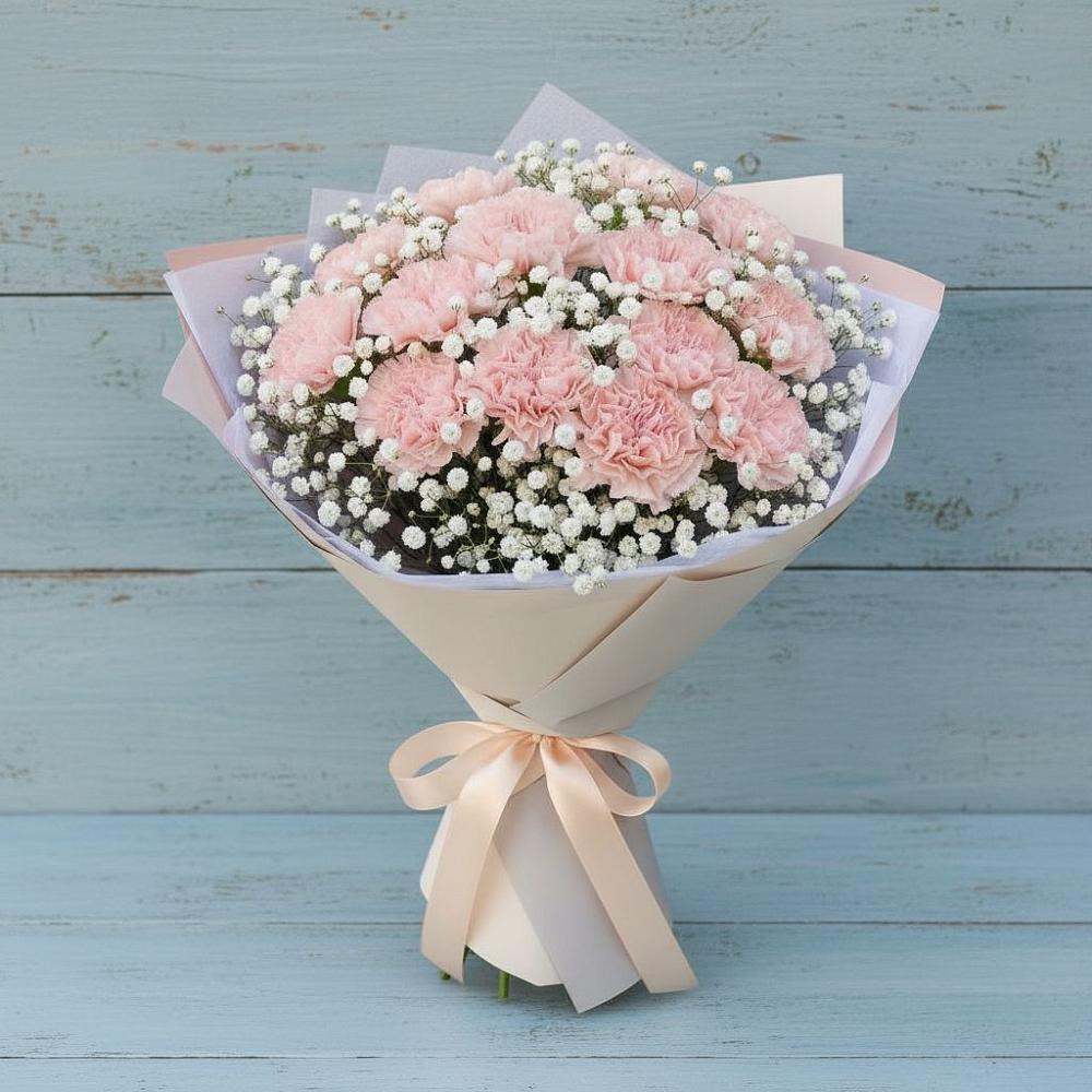 Букет цветов из: Гвоздики в Баксаненке