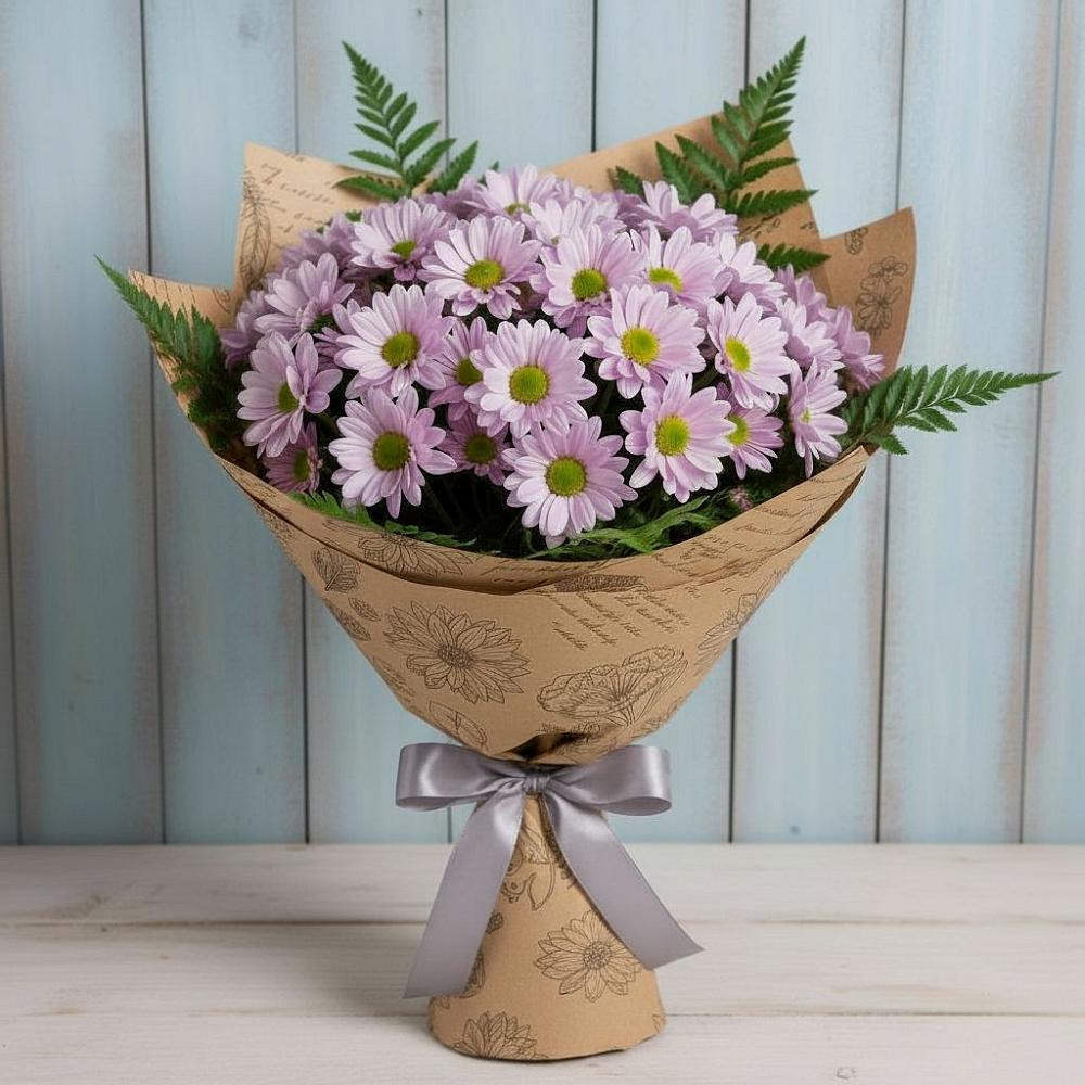Букет цветов из: Хризантемы в Баксаненке
