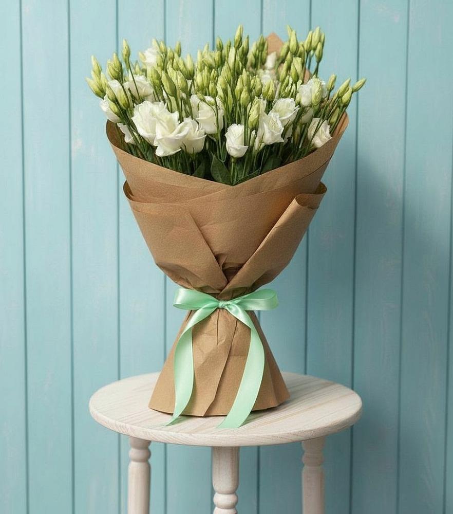 Букет цветов из: Лизиантусы в Баксаненке