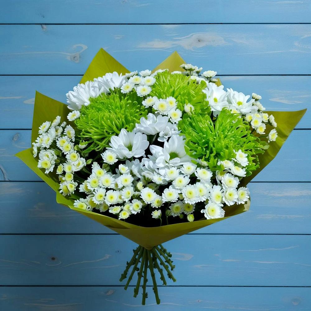 Букет цветов из: Хризантемы в Баксаненке