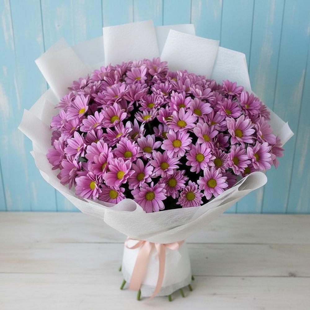 Букет цветов из: Хризантемы в Баксаненке