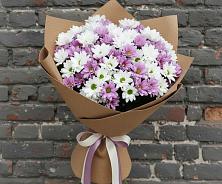 Букет цветов из:  Хризантемы в Баксаненке