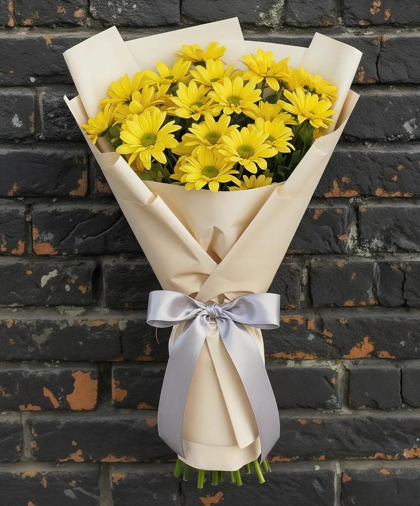 Букет цветов из: Хризантемы в Баксаненке