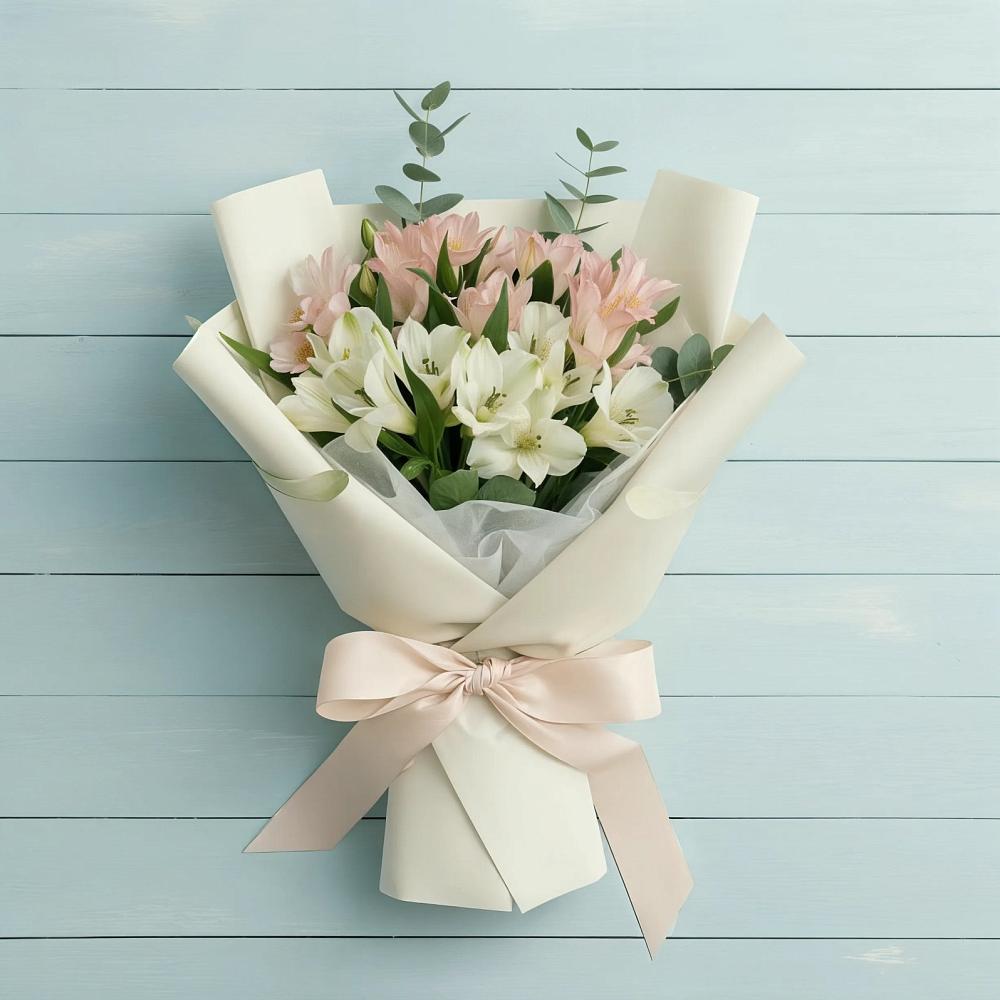 Букет цветов из: Альстромерии в Баксаненке